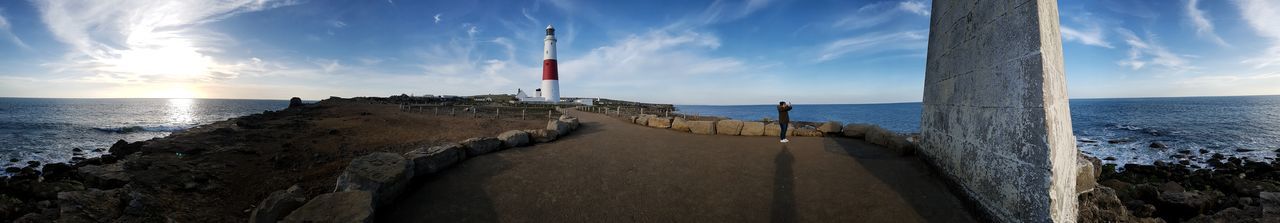 Panoramic view of beach against sky