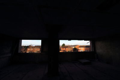 View of house through window