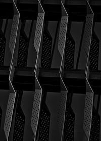 Full frame shot of computer keyboard on table