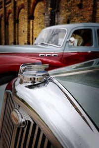 Close-up of vintage car