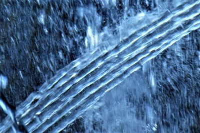 Full frame shot of frozen waterfall