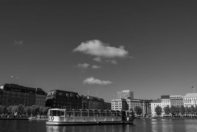 Hamburg at the alster river