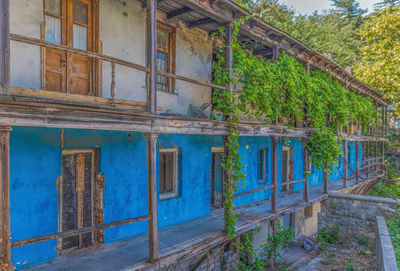 Exterior of abandoned building