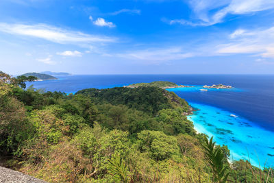 Scenic view of sea against sky