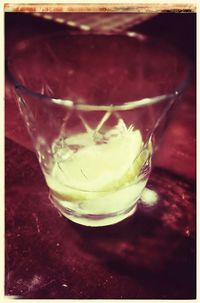 Close-up of drink on table