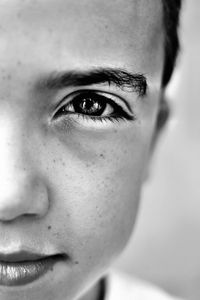 Close-up portrait of woman
