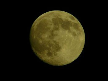 Low angle view of moon in sky