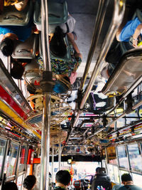 Group of people in amusement park