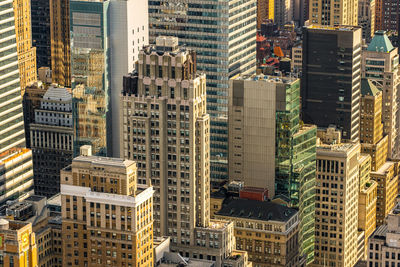 Aerial view of buildings in city