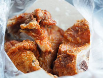 Close-up of fried chicken