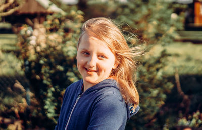 Portrait of smiling girl