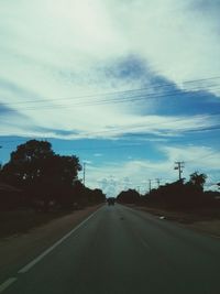 Road passing through landscape