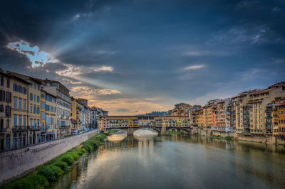 View of buildings in city against sky