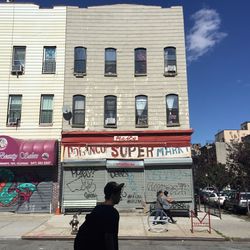 Woman standing in city