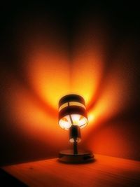 Close-up of illuminated light bulb