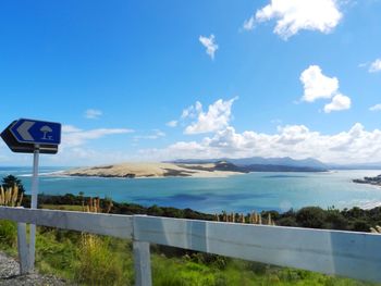 Scenic view of landscape against cloudy sky