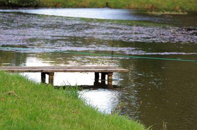 Pier over lake