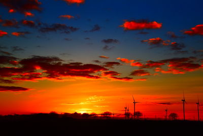 Scenic view of sunset