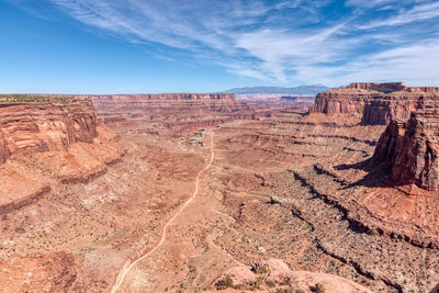 Canyon view in the utah desert at canyonlands.