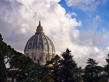 Low angle view of building against sky