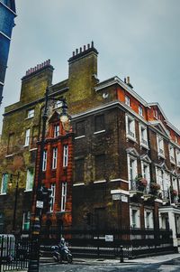 Low angle view of buildings against sky