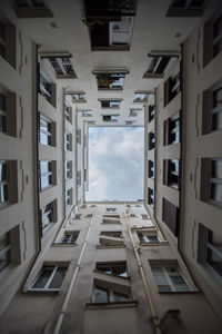 Low angle view of buildings against sky