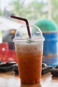 Thai milk sweet ice tea