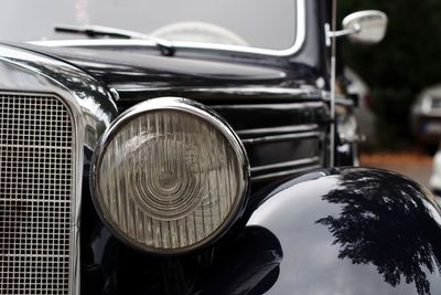 Close-up of vintage car