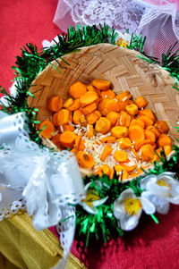 Close-up of christmas decoration