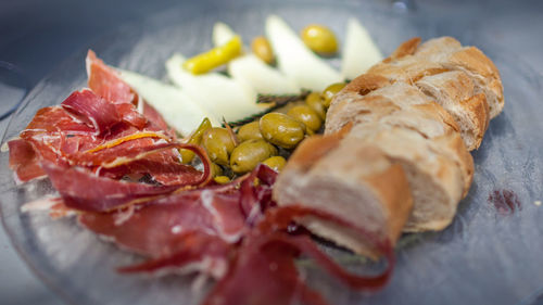 Close-up of food in plate