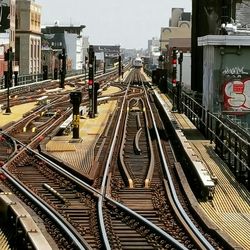 Railroad station platform