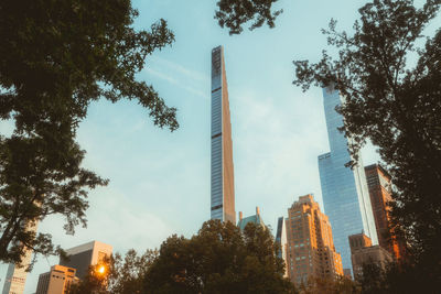 Low angle view of buildings against sky