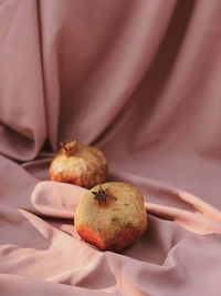 Close-up of pomegranates on table