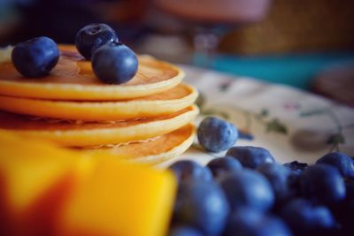 Close-up of fruits on table