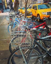 Cars parked in parking lot