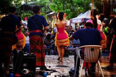 Dancers performing on stage