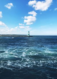 Scenic view of sea against sky