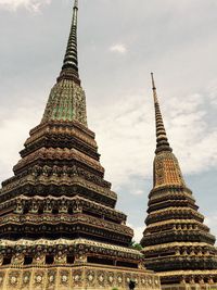 Low angle view of temple