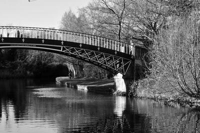 Bridge over river against sky