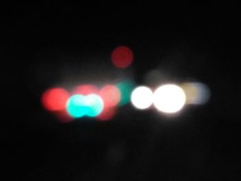 Defocused lights at night