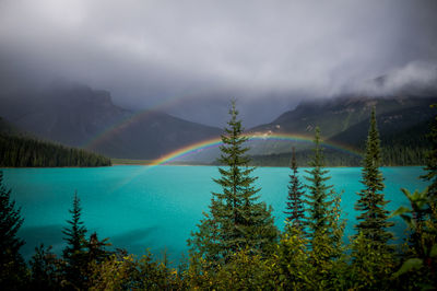 Emerald lake rainbow