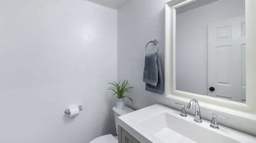 Interior of bathroom at home