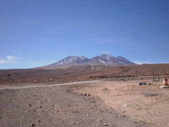 Scenic view of landscape against clear sky