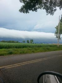 Road passing through landscape