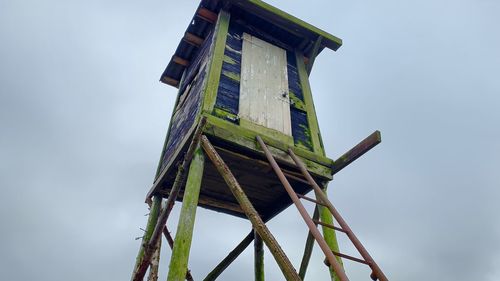 Low angle view of tower against sky