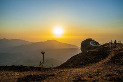 Sunset from the elephant head point, mahabaleshwar 