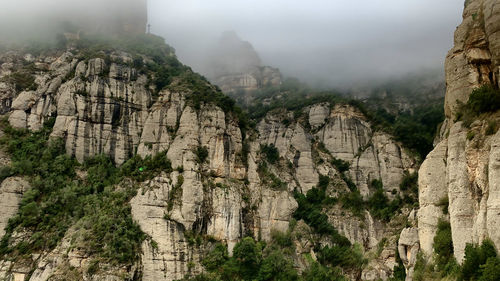 Panoramic view of rocky mountains