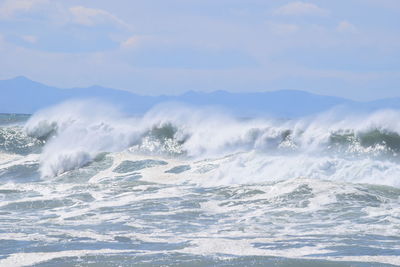 Scenic view of sea against sky