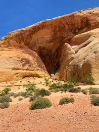 Rock formations in desert