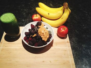 Close-up of food on table